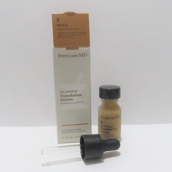 PERRICONE MD NO MAKEUP FOUNDATIONSERUM SPF20 BEIGE LIGHT MEDIUM- NEUTRAL  0.3 OZ - Picture 1 of 1